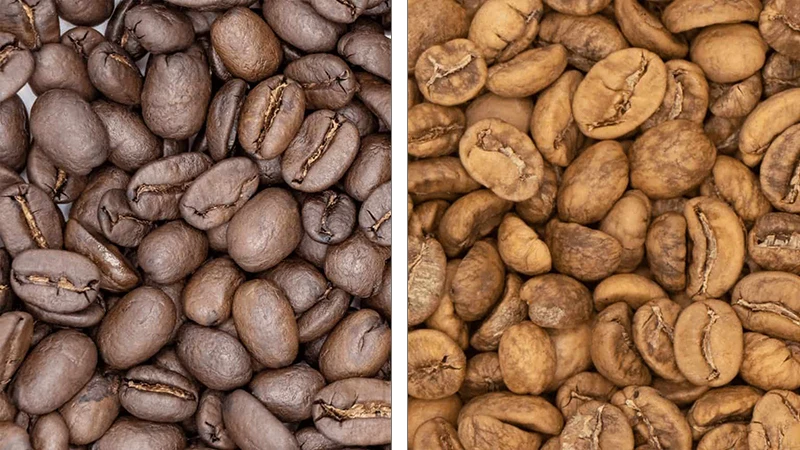 قهوه دارک رست و قهوه لایت رست