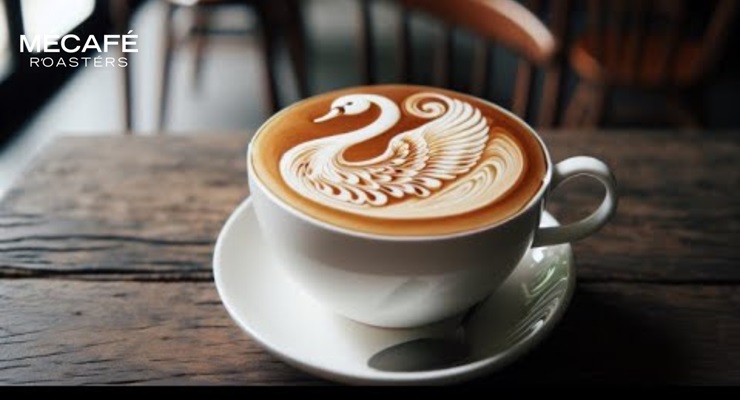 آموزش لاته آرت طرح قو