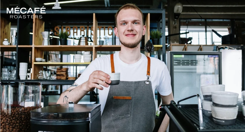 باریستا و سرو قهوه